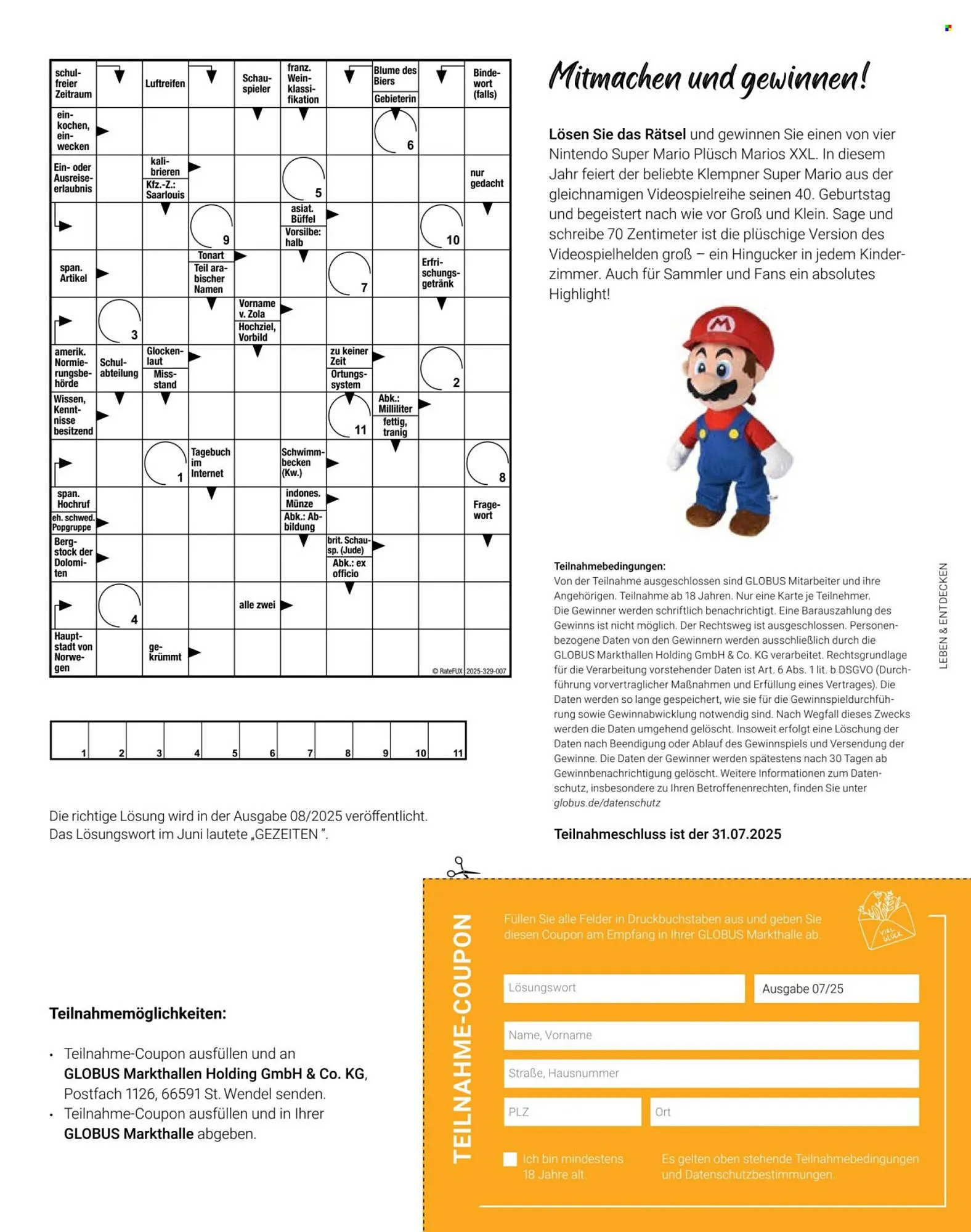 Globus Prospekt von 1. Juli bis 31. Juli 2025 - Prospekt seite 33