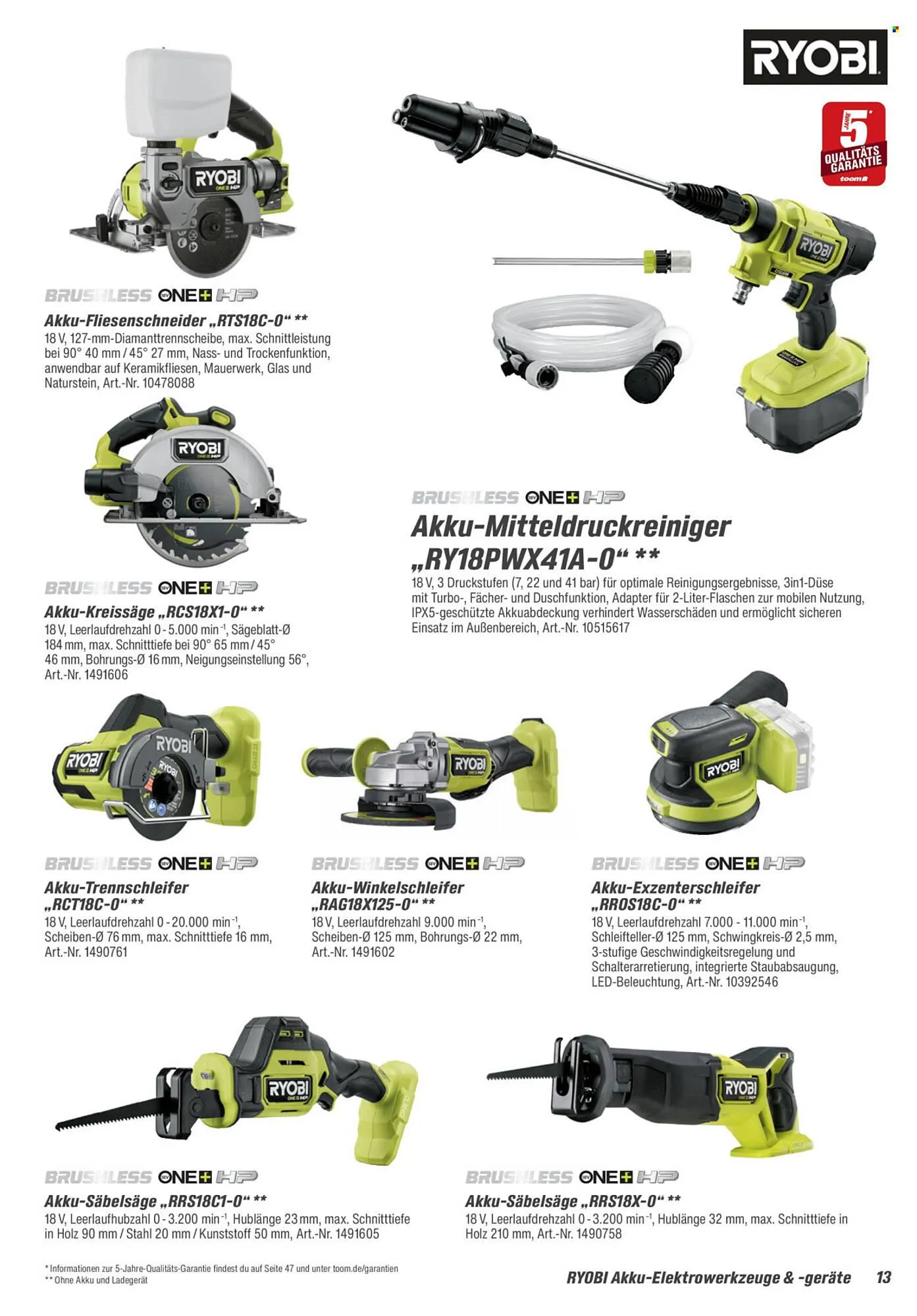 Toom Baumarkt Prospekt von 28. März bis 30. Juni 2026 - Prospekt seite 13