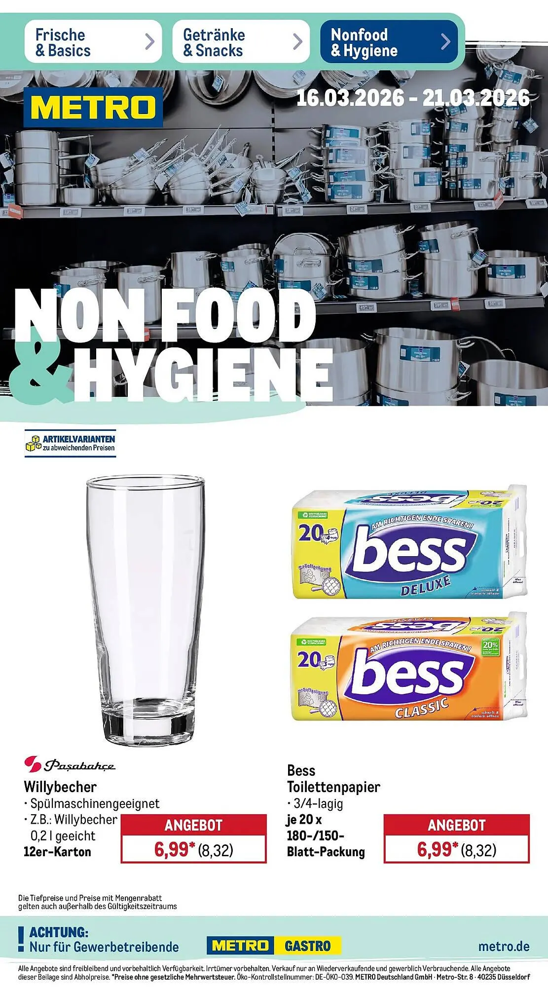 METRO Prospekt von 15. März bis 21. März 2026 - Prospekt seite 44