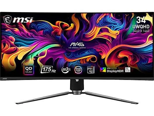MSI MAG 341CQPDE QD-OLED 34 Zoll UWQHD Gaming Monitor (0,03 ms Reaktionszeit