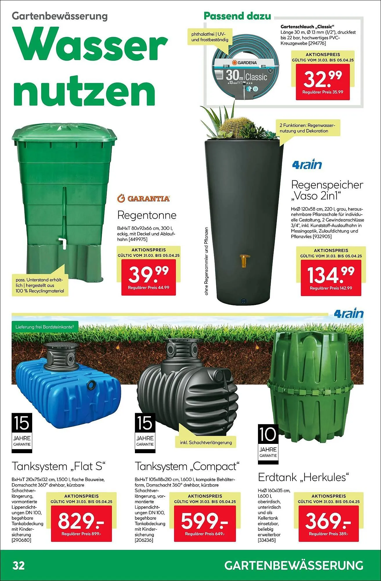 BayWa Prospekt von 31. März bis 6. April 2025 - Prospekt seite 32