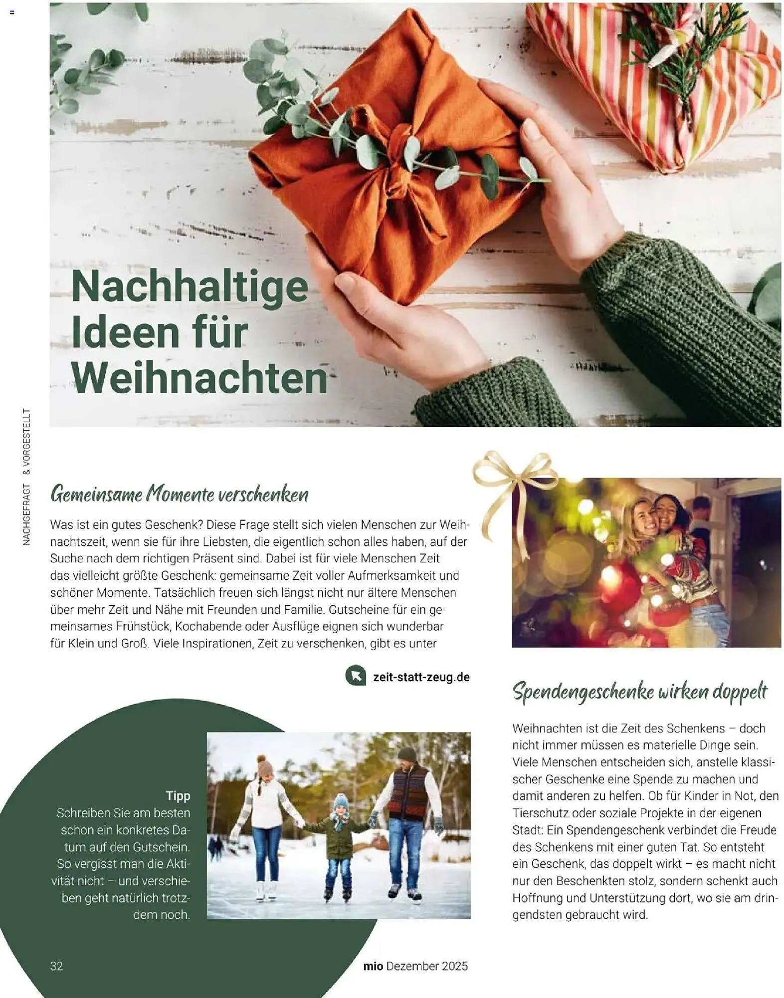 Globus Mio Magazin von 1. Dezember bis 31. Dezember 2025 - Prospekt seite 32
