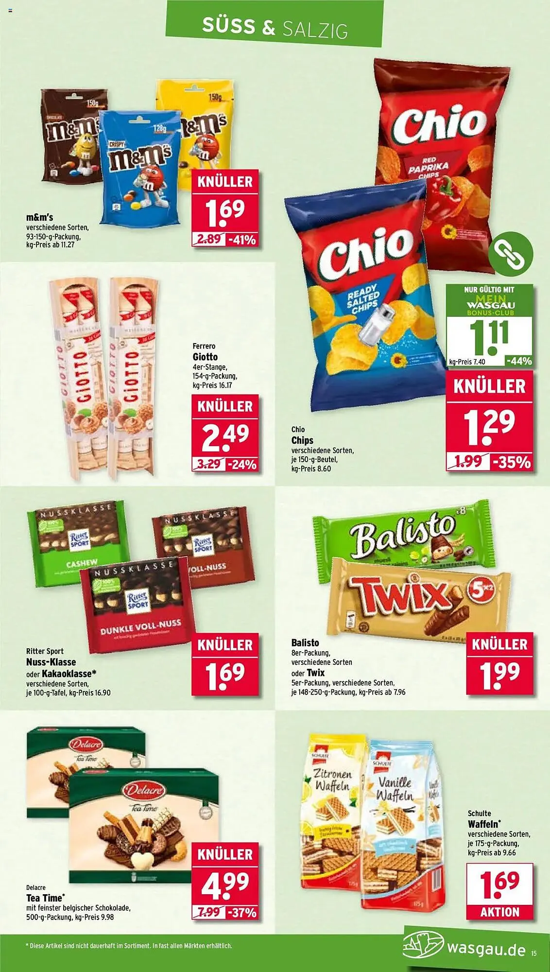 Wasgau Prospekt von 7. Juli bis 12. Juli 2025 - Prospekt seite 15