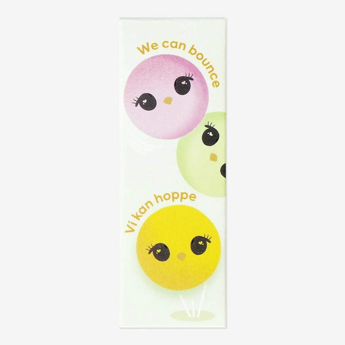 Bouncing chicken shaped erasers - 3 pcs