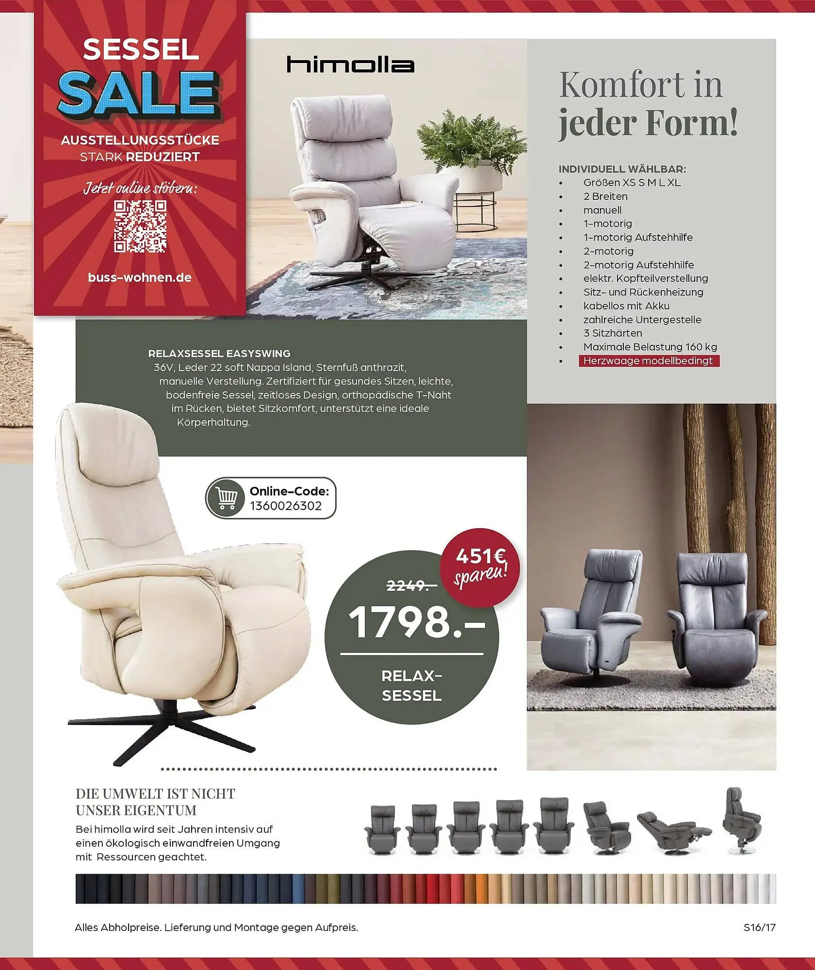 Möbel Buss Prospekt von 16. Januar bis 29. Januar 2026 - Prospekt seite 17