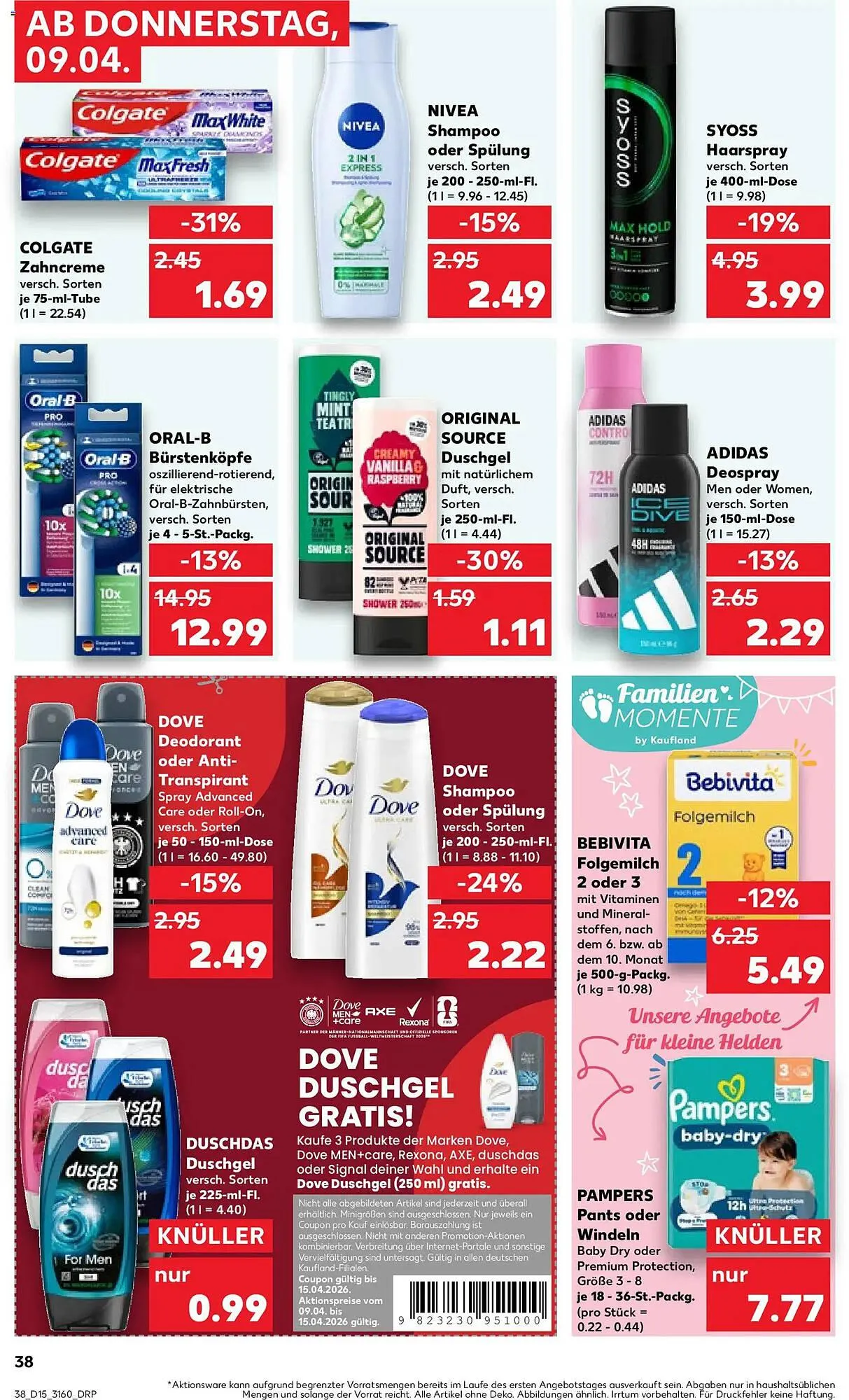 Kaufland Prospekt von 9. April bis 15. April 2026 - Prospekt seite 38