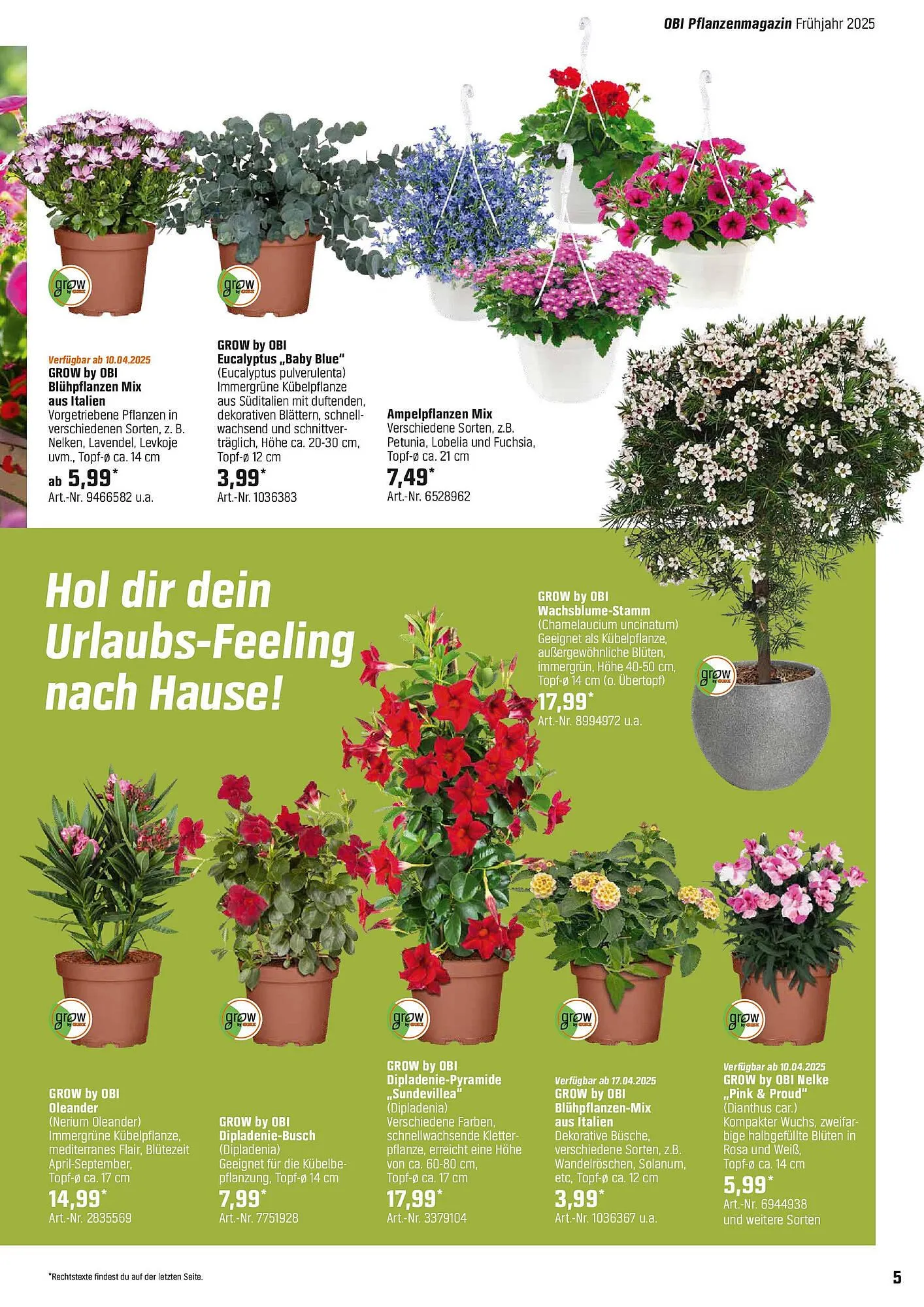 OBI Prospekt von 6. April bis 24. April 2025 - Prospekt seite 5