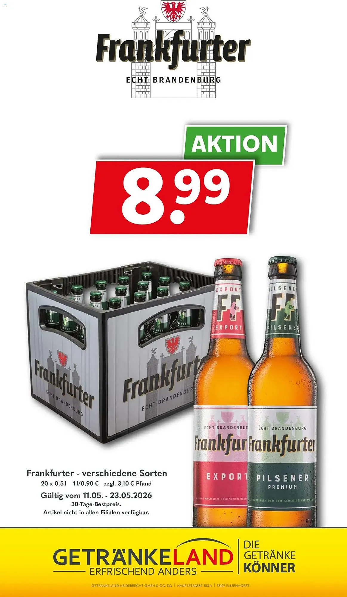 Getränkeland Prospekt von 11. Mai bis 23. Mai 2026 - Prospekt seite 11