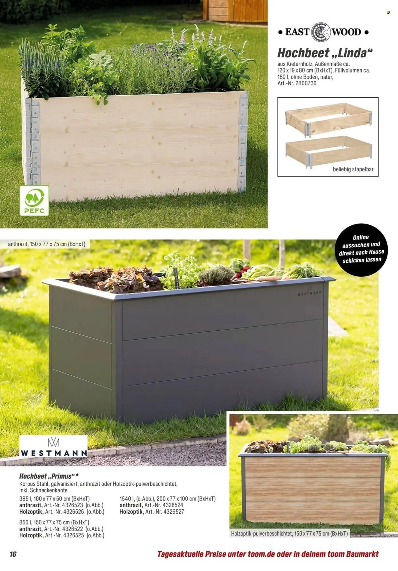 Toom Baumarkt Prospekt von 31. Januar bis 31. März 2026 - Prospekt seite 16