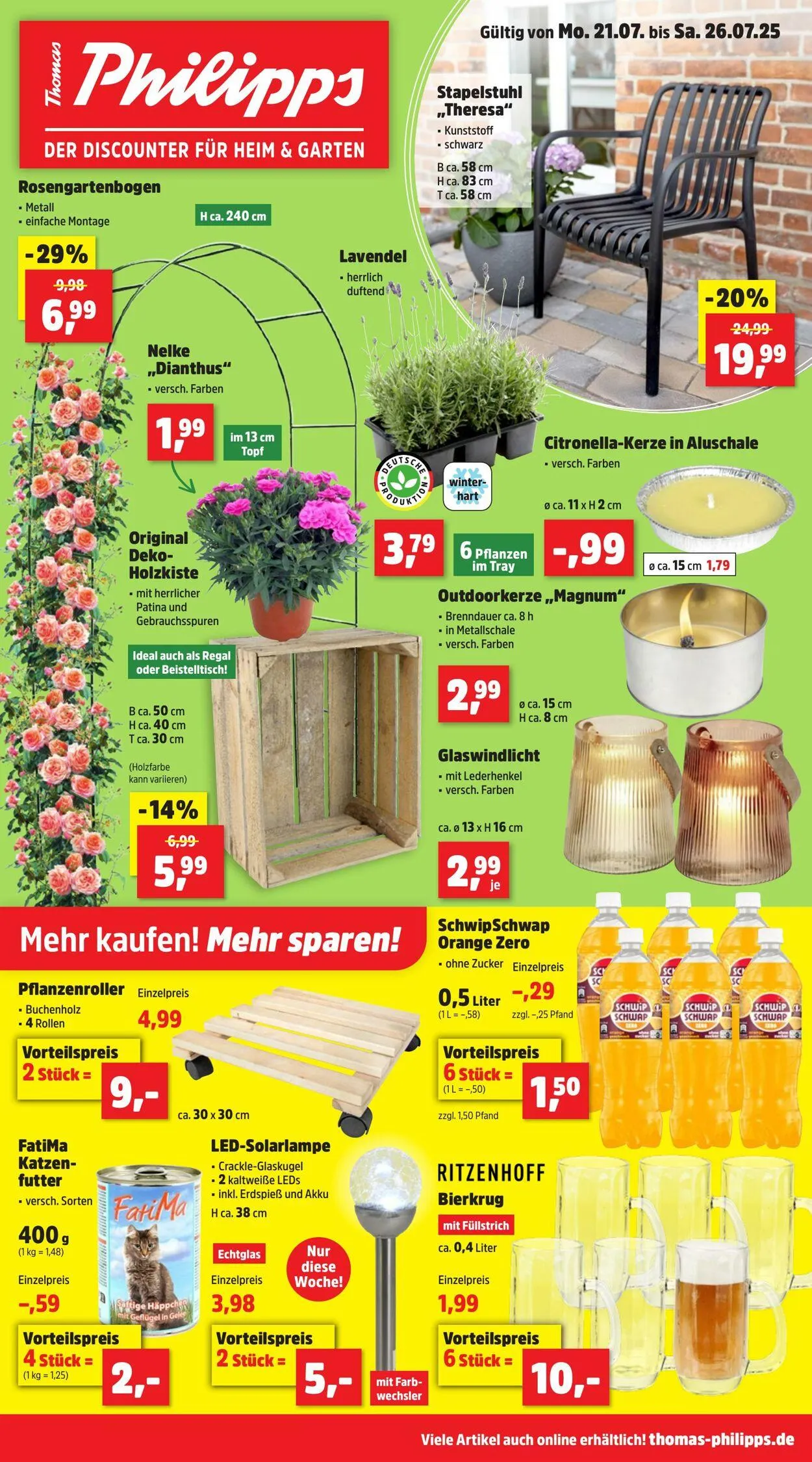 Thomas Philipps Aktueller Prospekt von 21. Juli bis 26. Juli 2025 - Prospekt seite 1