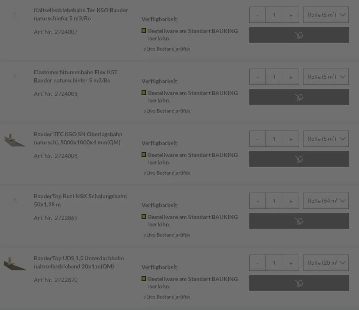 Bauking von 21. Juli bis 30. Juli 2025 - Prospekt seite 15