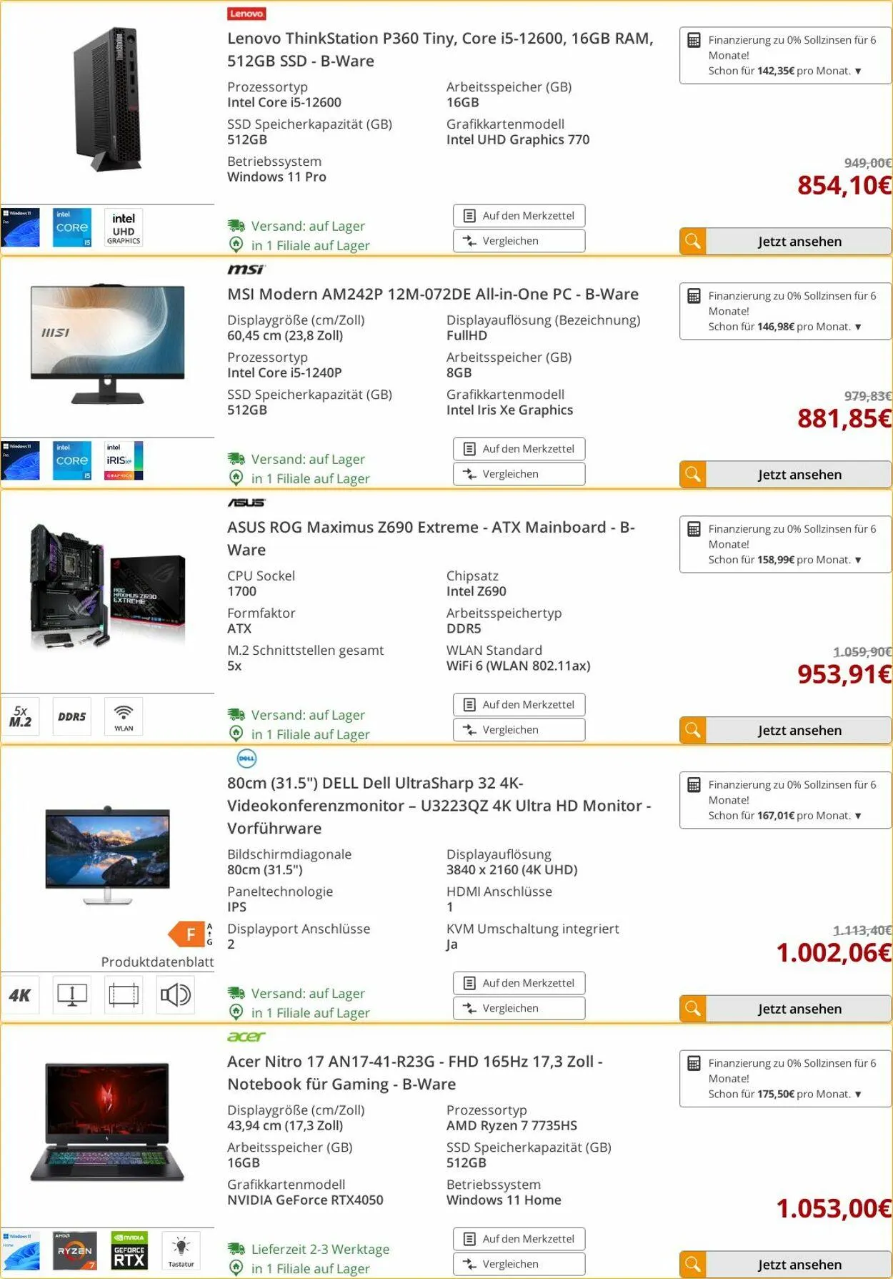 ARLT Computer Aktueller Prospekt von 14. April bis 20. April 2025 - Prospekt seite 31