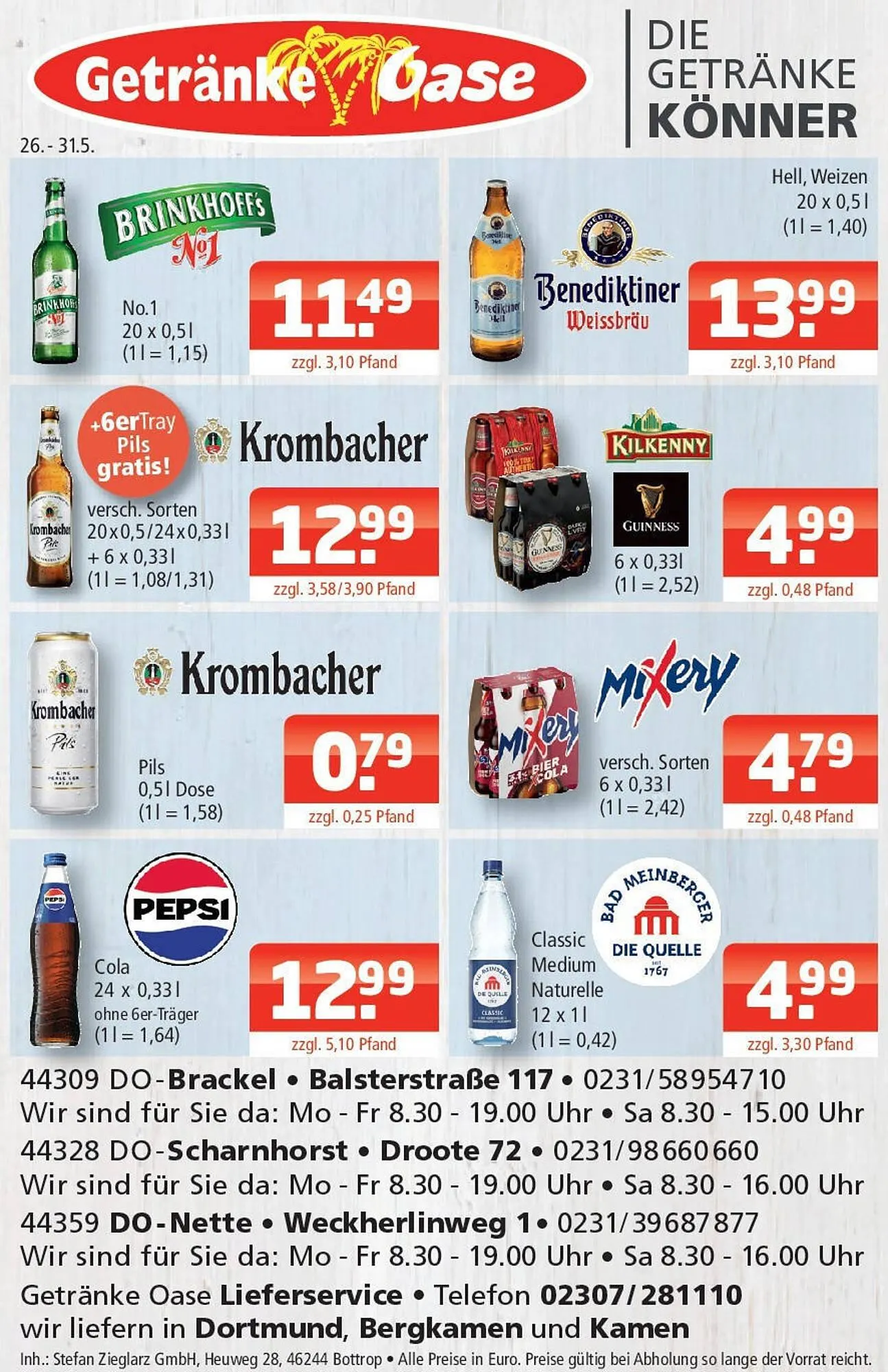 Getränke Oase Prospekt - 1