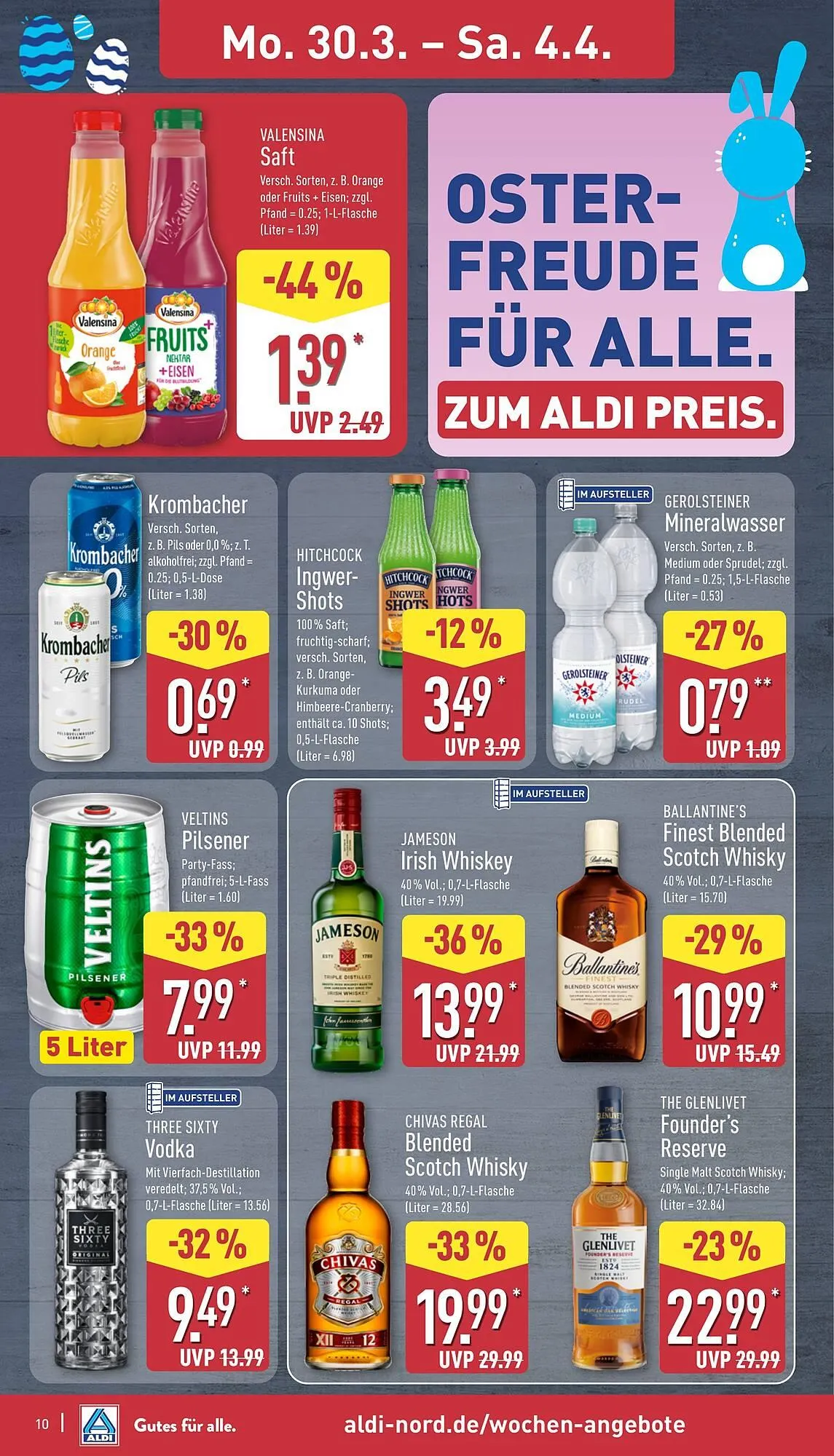 Aldi Nord Prospekt von 30. März bis 4. April 2026 - Prospekt seite 10