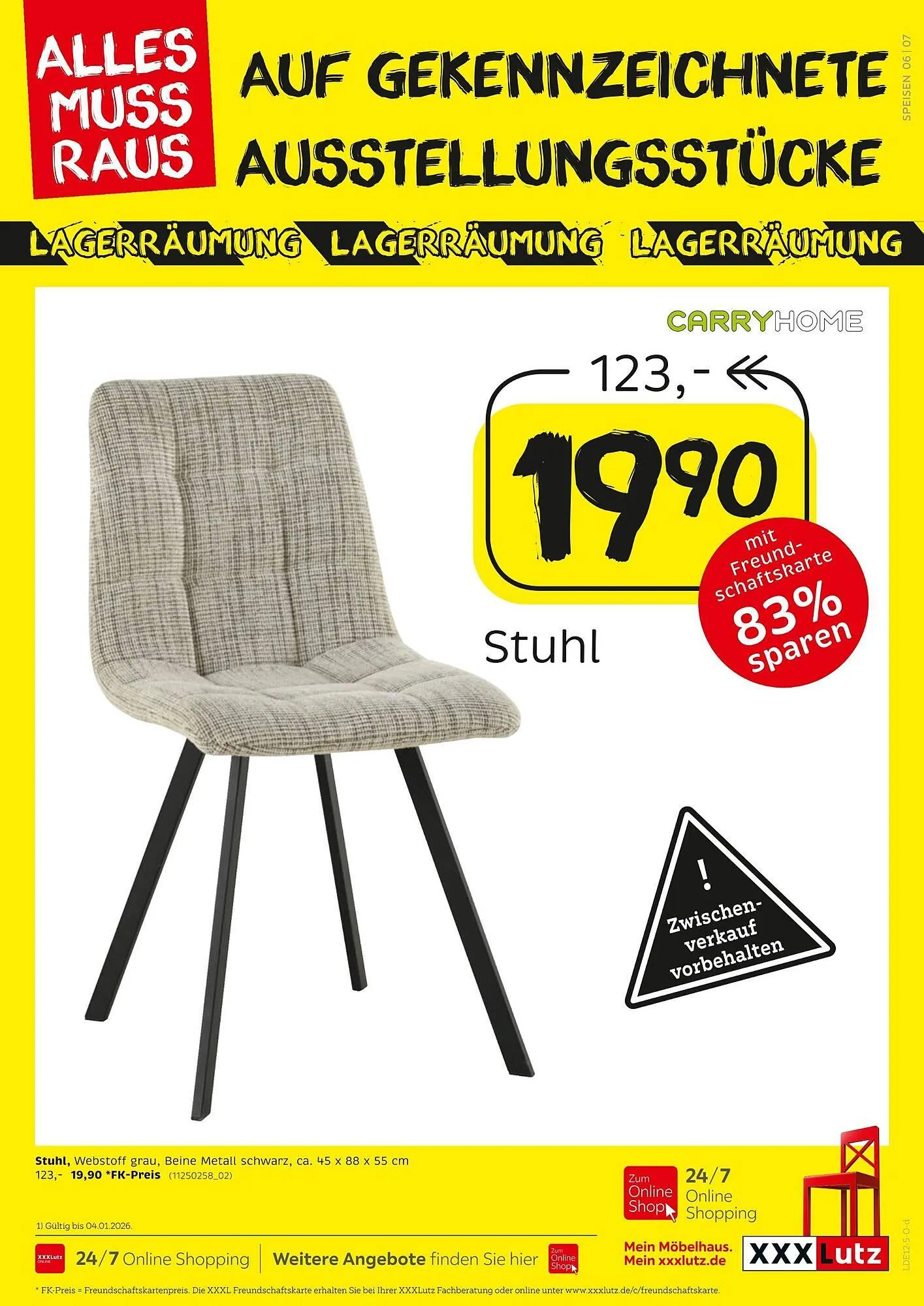 XXXLutz Prospekt von 20. Dezember bis 4. Januar 2026 - Prospekt seite 7