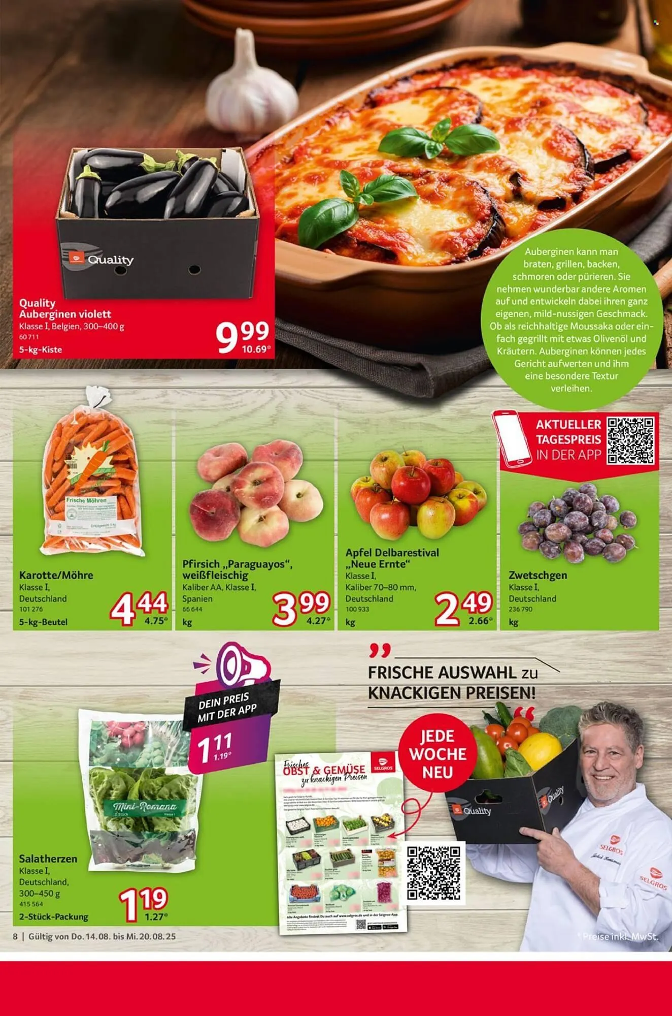 Selgros Prospekt von 14. August bis 20. August 2025 - Prospekt seite 8