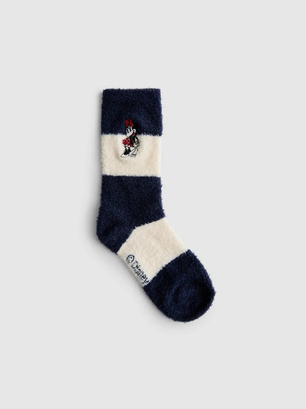 Gestreifte „Minnie Maus“ Crew-Socken, 1er-Pack