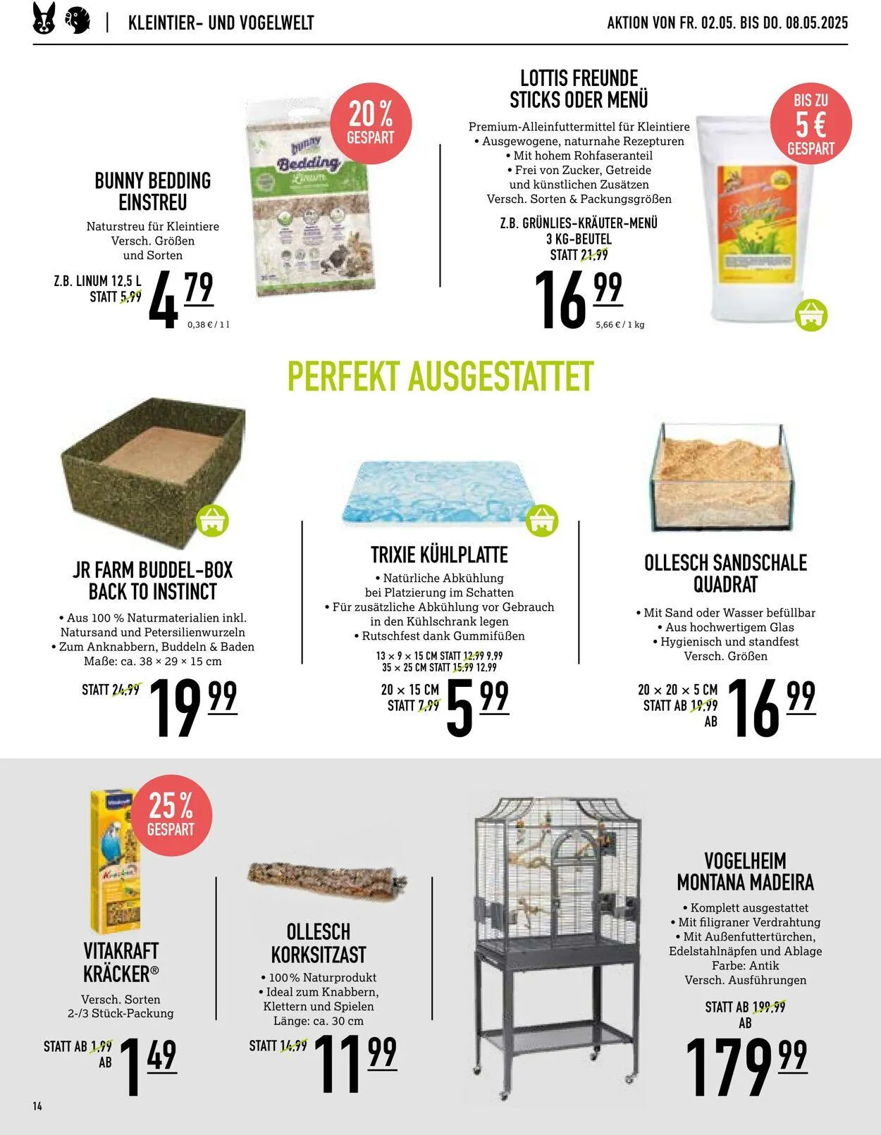 Kölle Zoo Aktueller Prospekt von 30. April bis 14. Mai 2025 - Prospekt seite 14