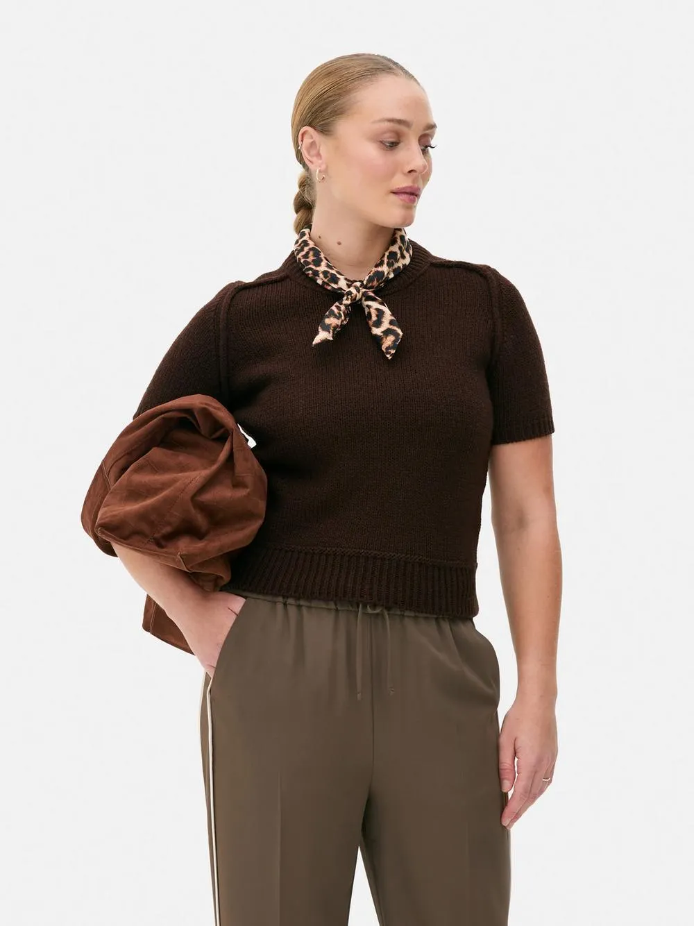 Knitted Stitch Detail Sweater