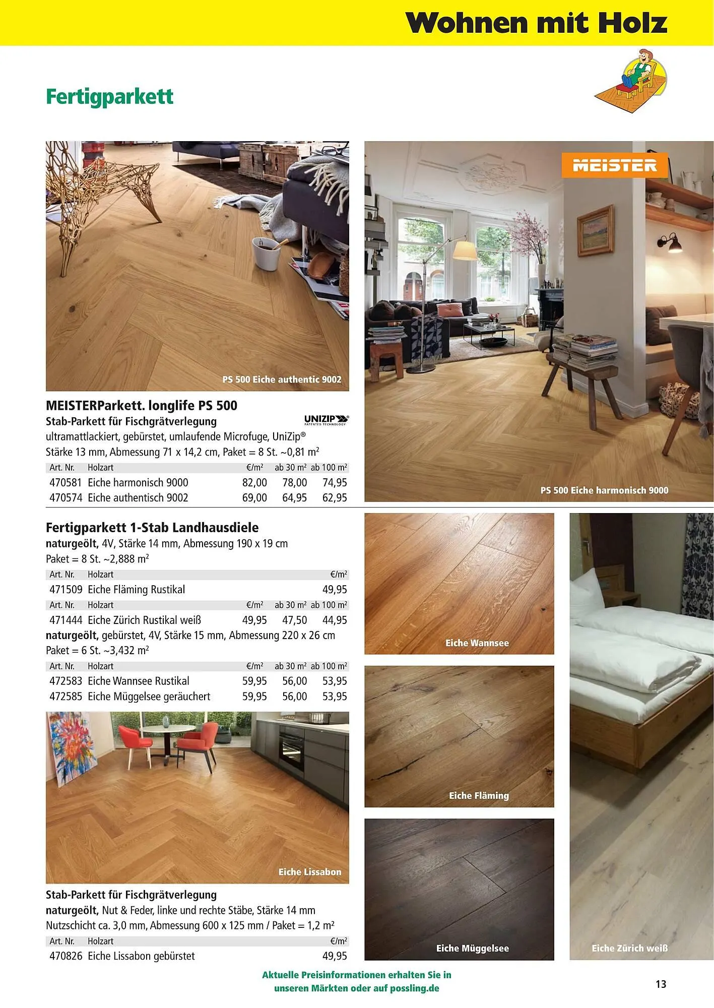 Holz Possling Prospekt von 1. April bis 31. Juli 2026 - Prospekt seite 13