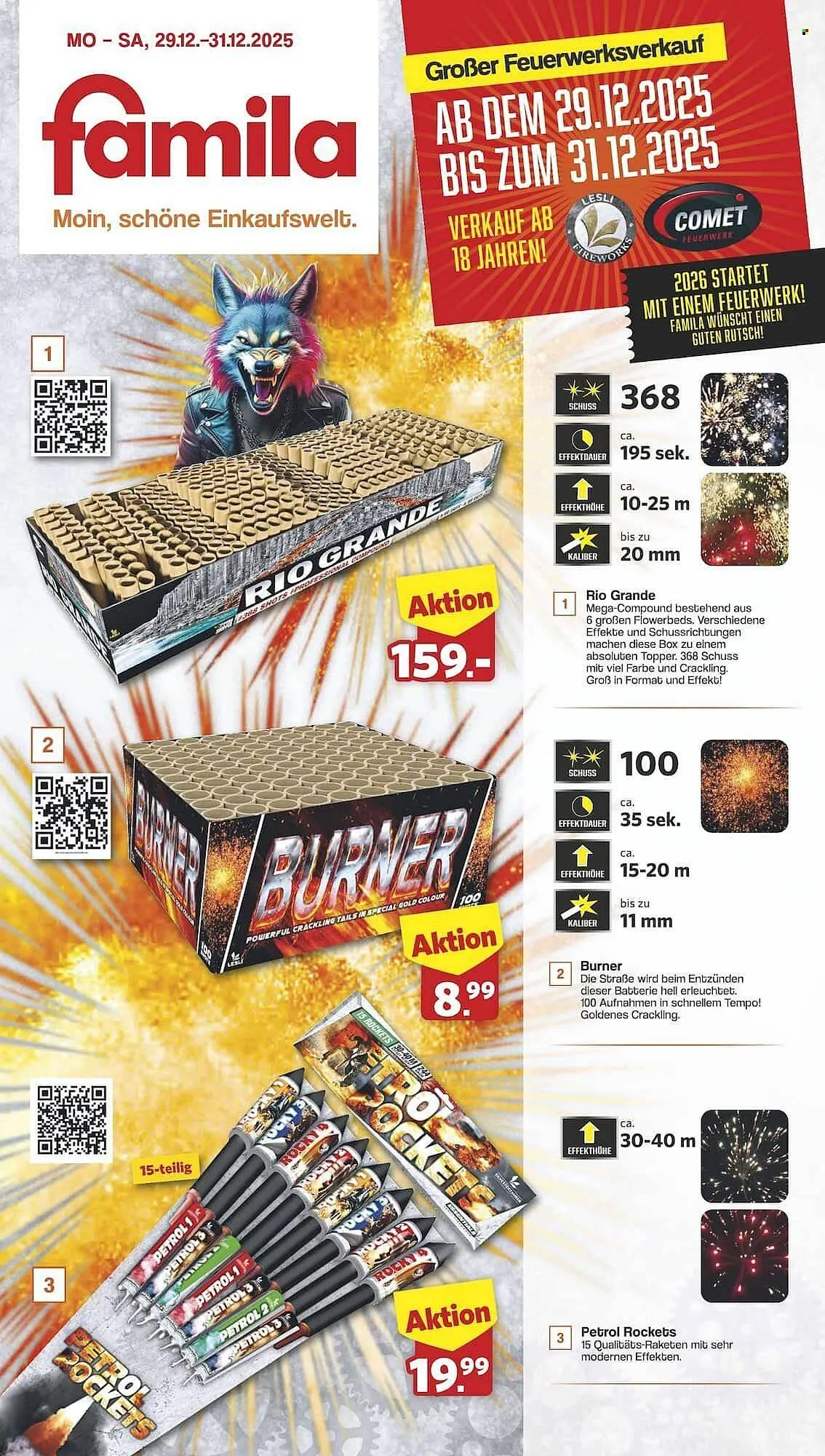 Famila Nord Ost Prospekt von 29. Dezember bis 31. Dezember 2025 - Prospekt seite 1