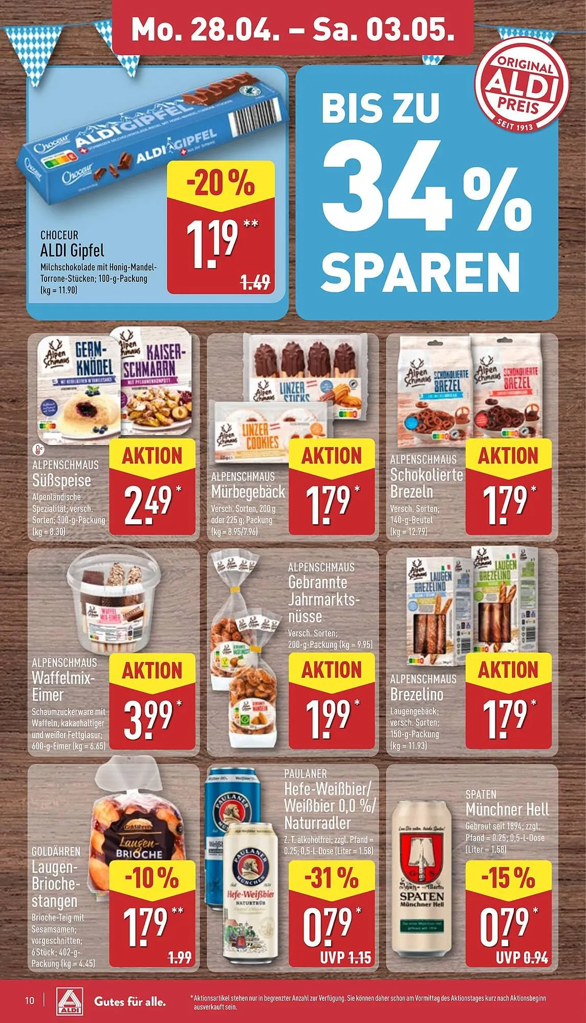Aldi Nord Prospekt von 28. April bis 3. Mai 2025 - Prospekt seite 10