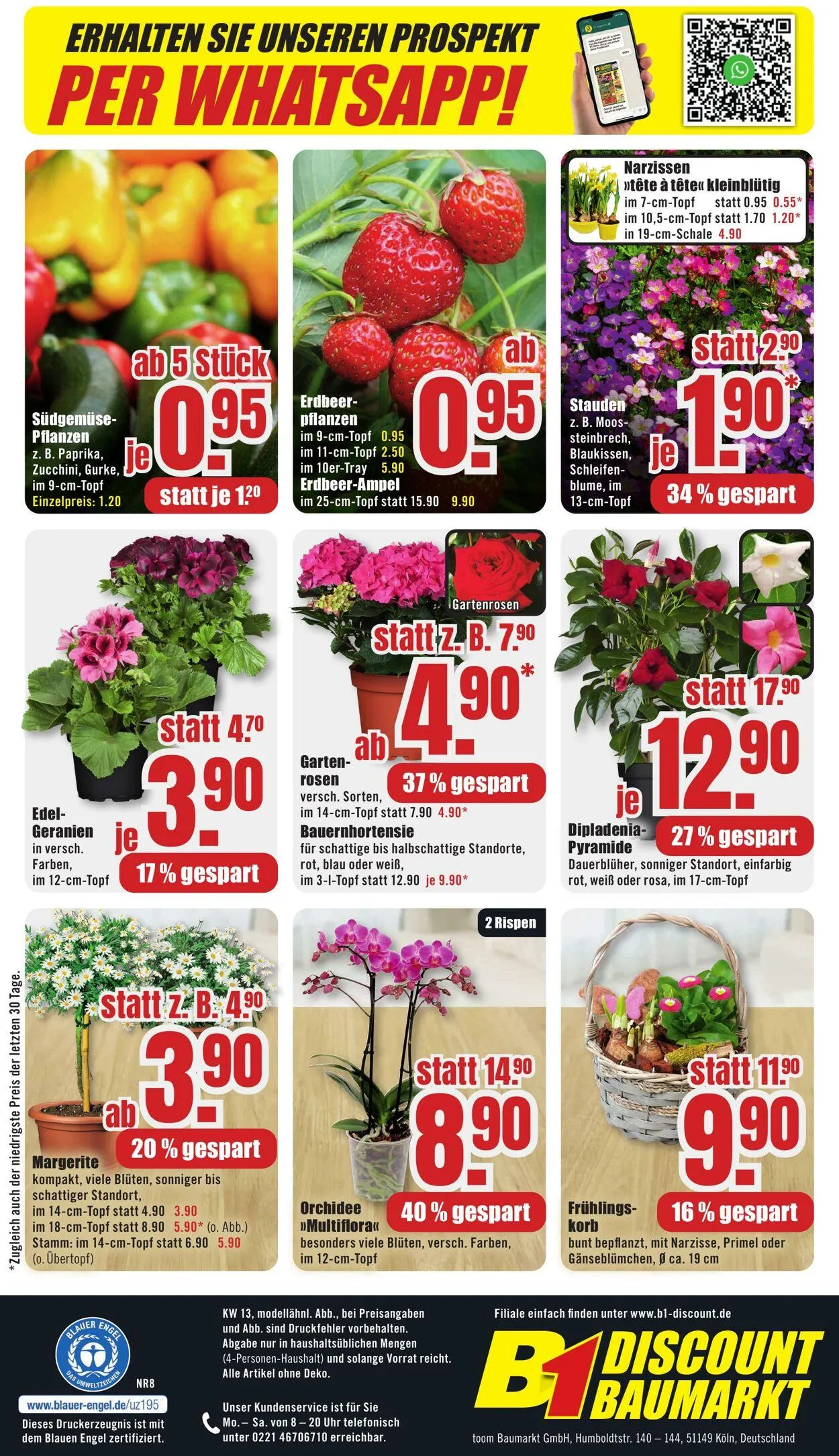 B1 Discount Baumarkt von 22. März bis 28. März 2025 - Prospekt seite 10