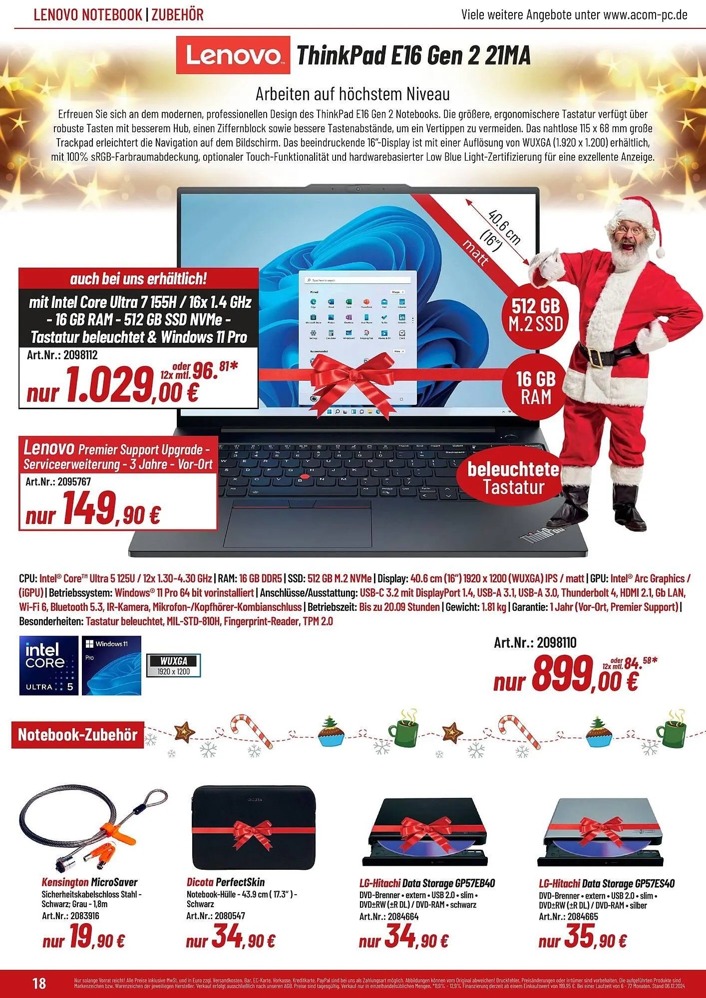 ACom PC Prospekt von 1. Dezember bis 31. Januar 2025 - Prospekt seite 18