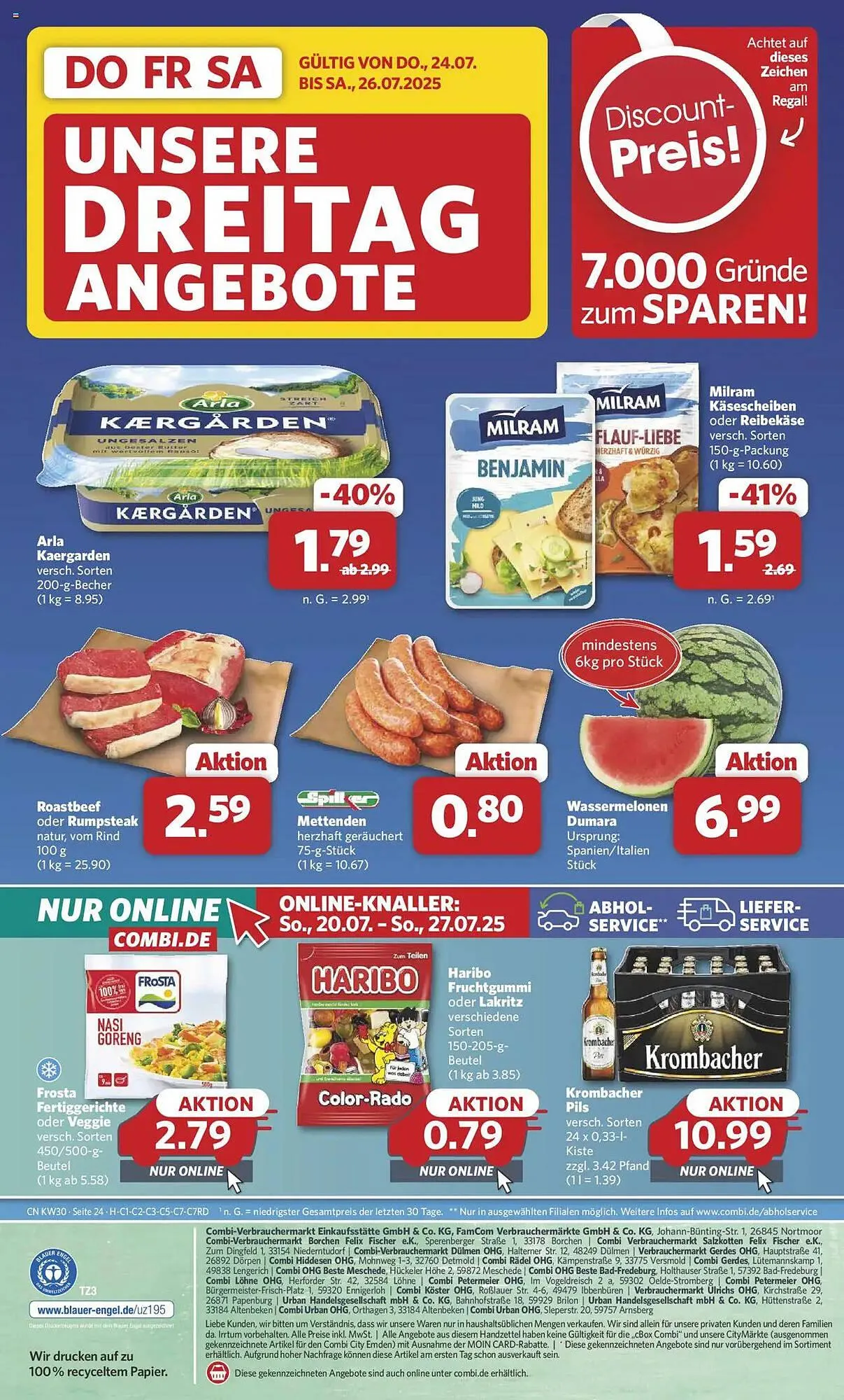 Combi Prospekt von 21. Juli bis 26. Juli 2025 - Prospekt seite 30