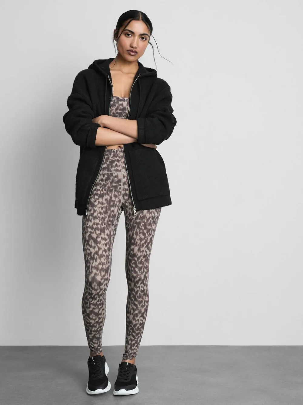 Strick-Hoodie mit Reißverschluss