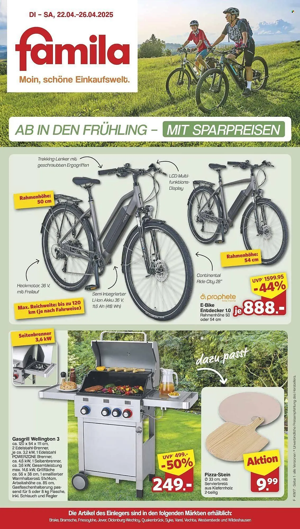 Famila Nord Ost Prospekt von 22. April bis 26. April 2025 - Prospekt seite 1