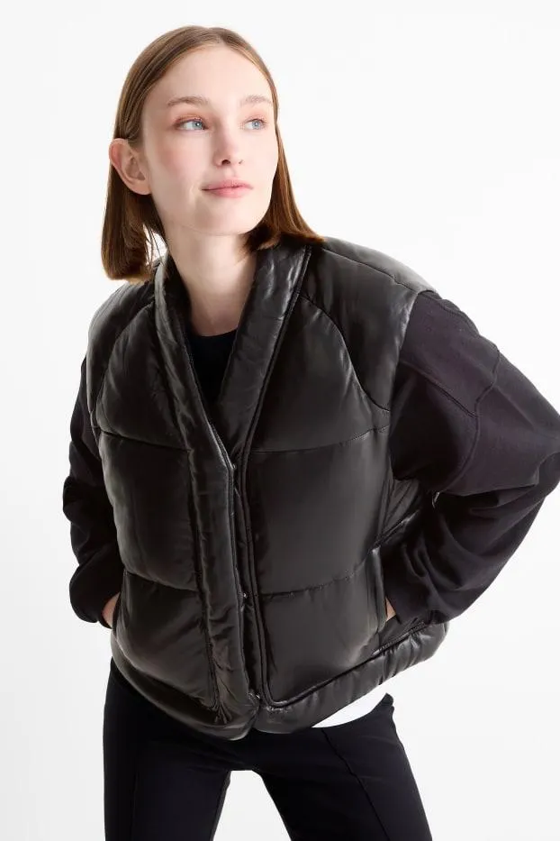 Quilted gilet - shiny