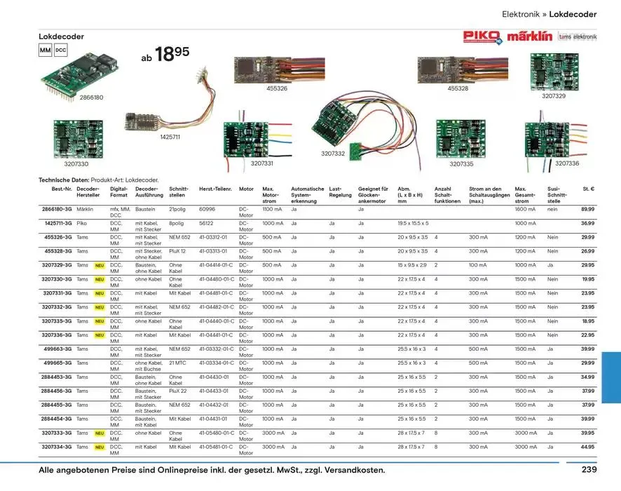 Modellbahn Katalog von 29. Oktober bis 31. Dezember 2025 - Prospekt seite 241
