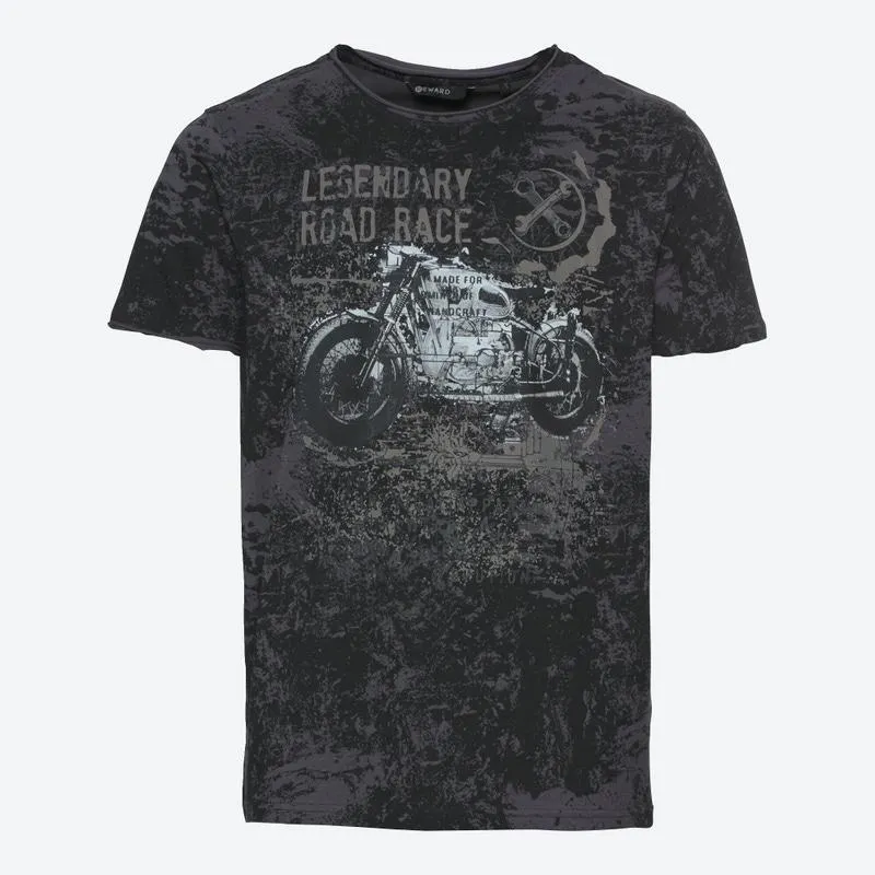 Herren-T-Shirt mit Bike-Motiv