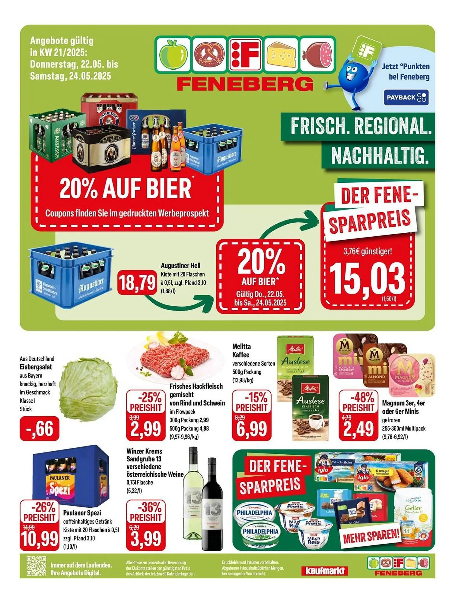 Feneberg Prospekt von 22. Mai bis 24. Mai 2025 - Prospekt seite 1