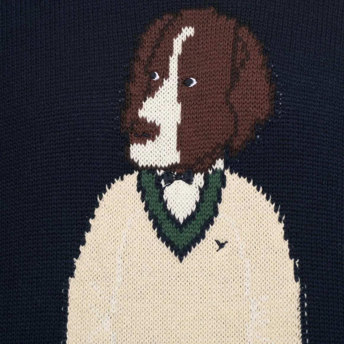 Herren Strickpullover mit Hunde-Motiv