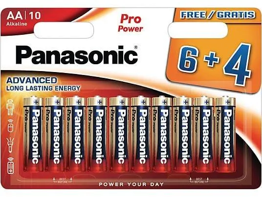 PANASONIC LR6PPG/10BW AA (Mignon) Batterie, Alkaline, 1.5 Volt