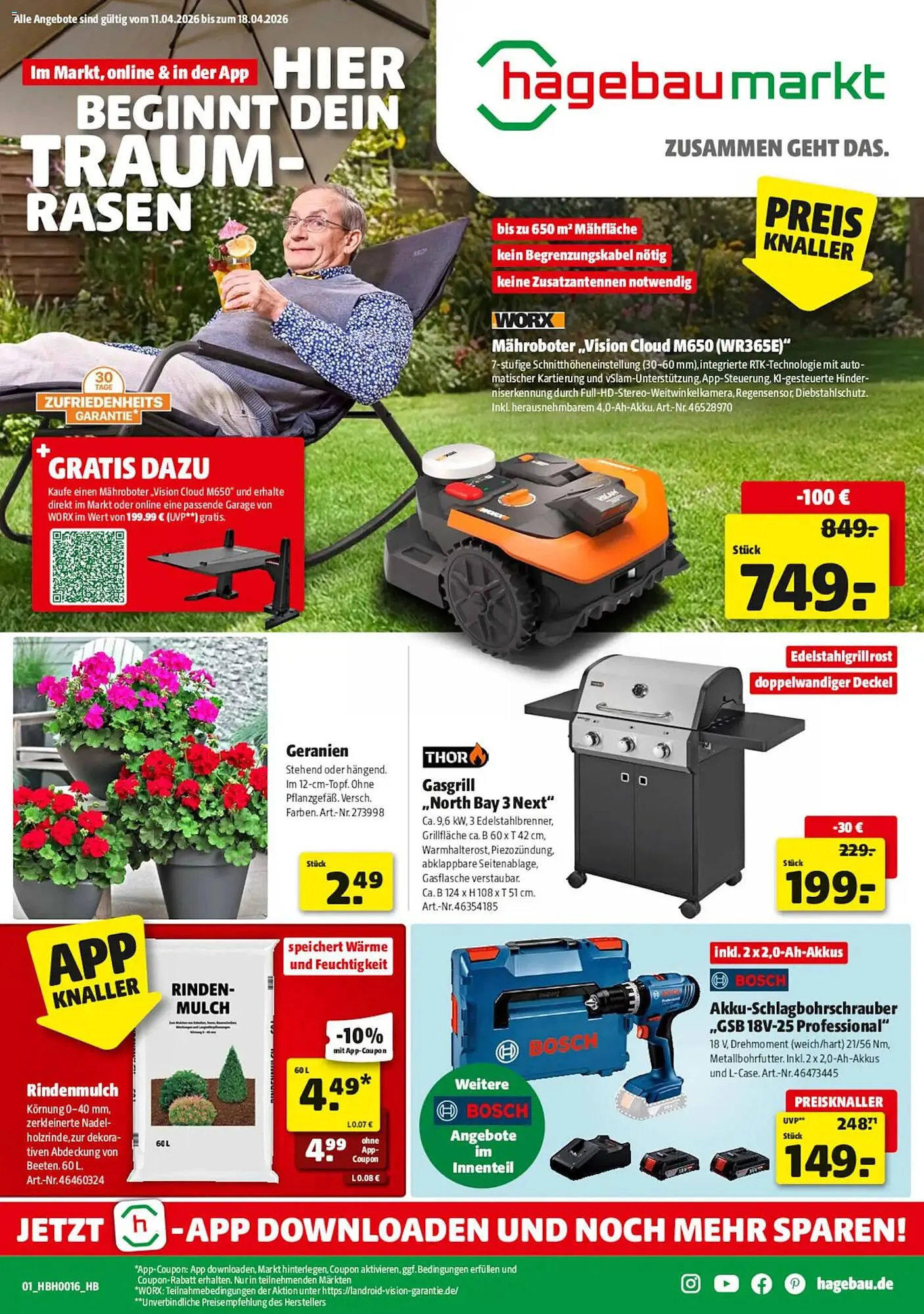 Hagebau Prospekt von 11. April bis 18. April 2026 - Prospekt seite 1