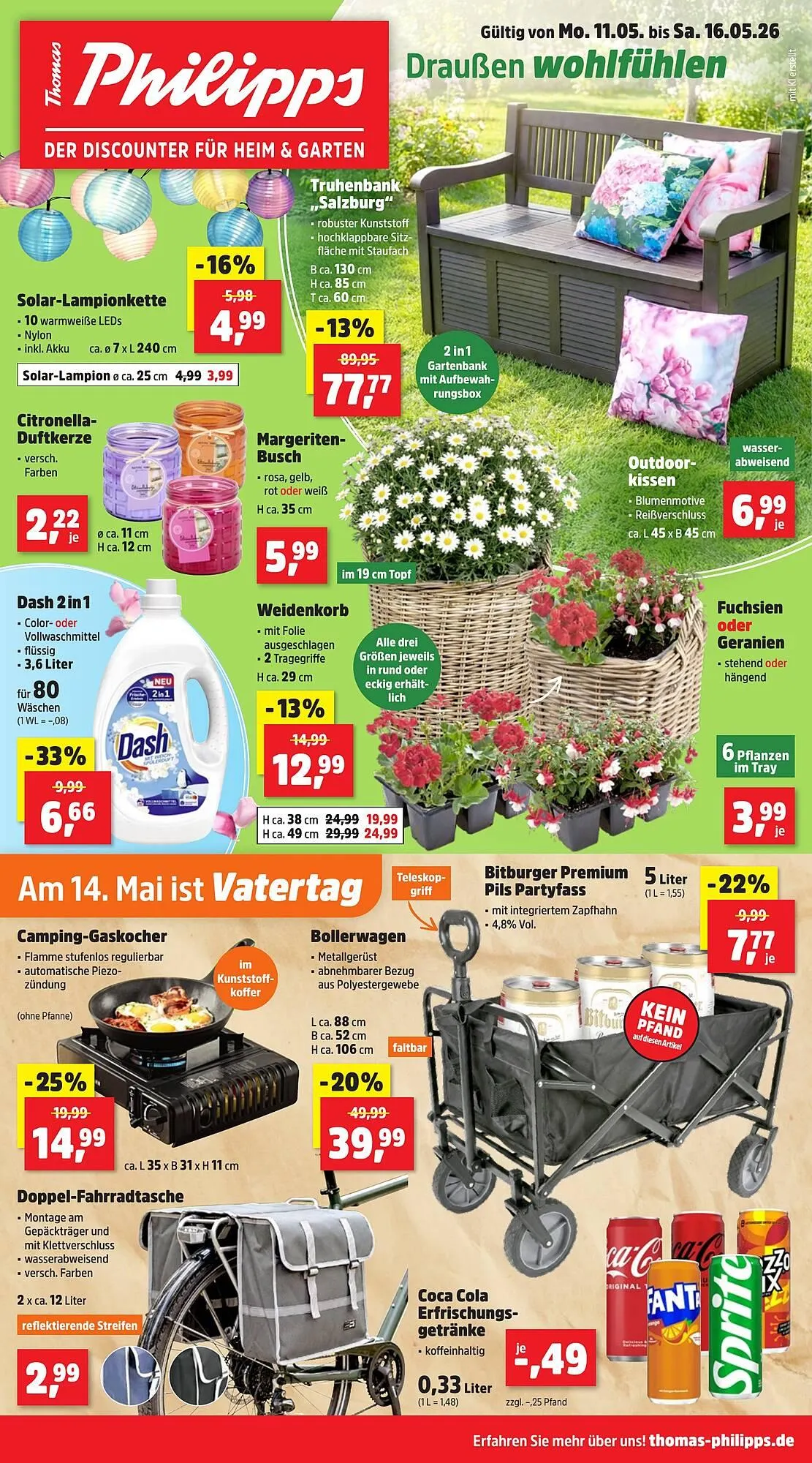 Thomas Philipps Prospekt von 11. Mai bis 16. Mai 2026 - Prospekt seite 1