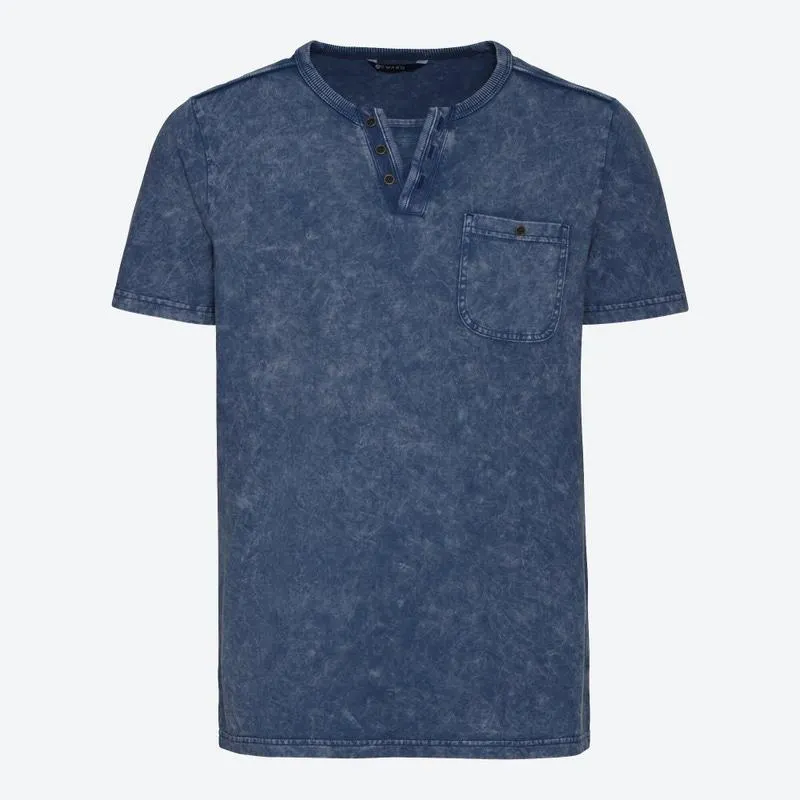 Herren-T-Shirt im Henley-Style