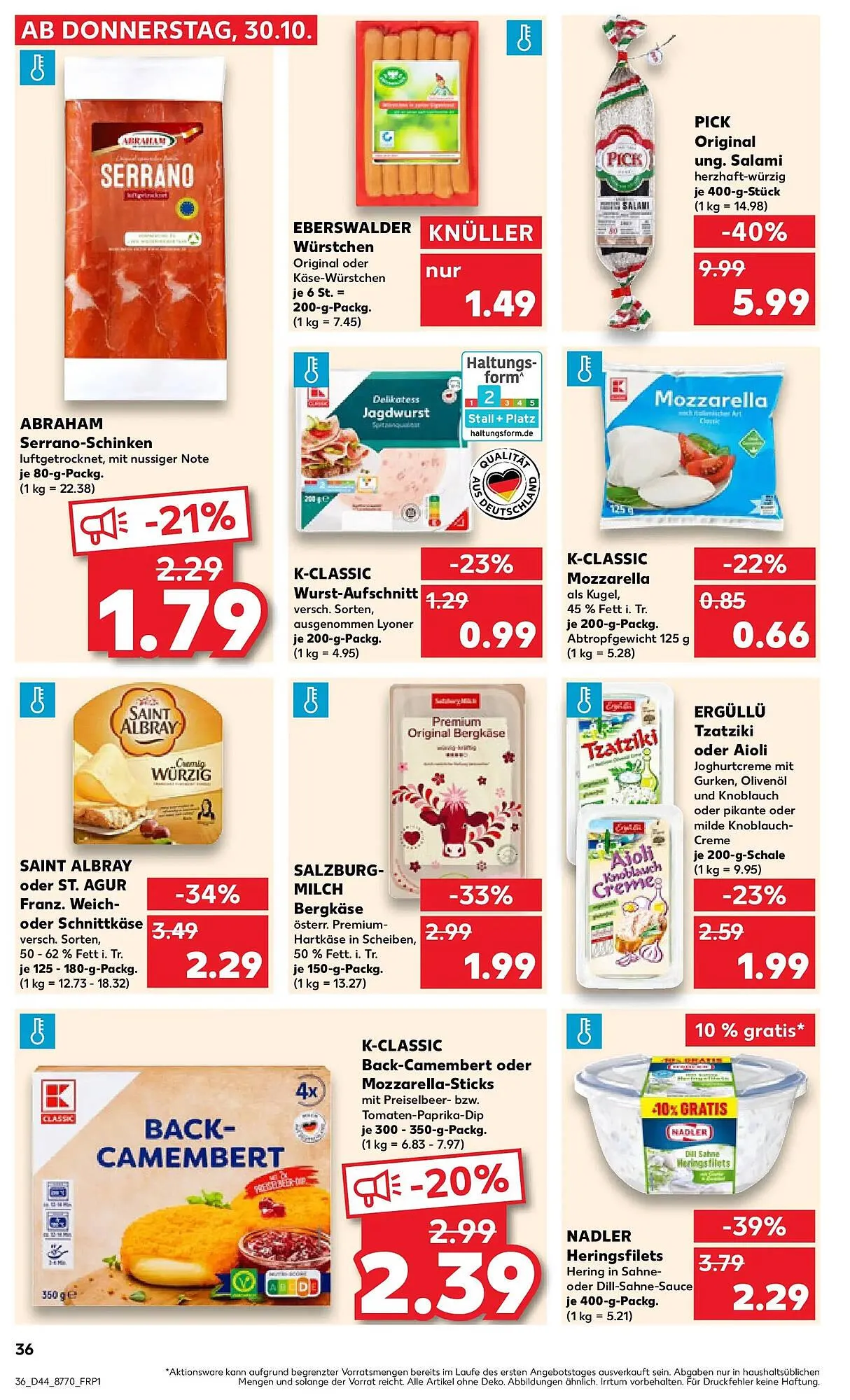 Kaufland Prospekt von 2. November bis 5. November 2025 - Prospekt seite 36