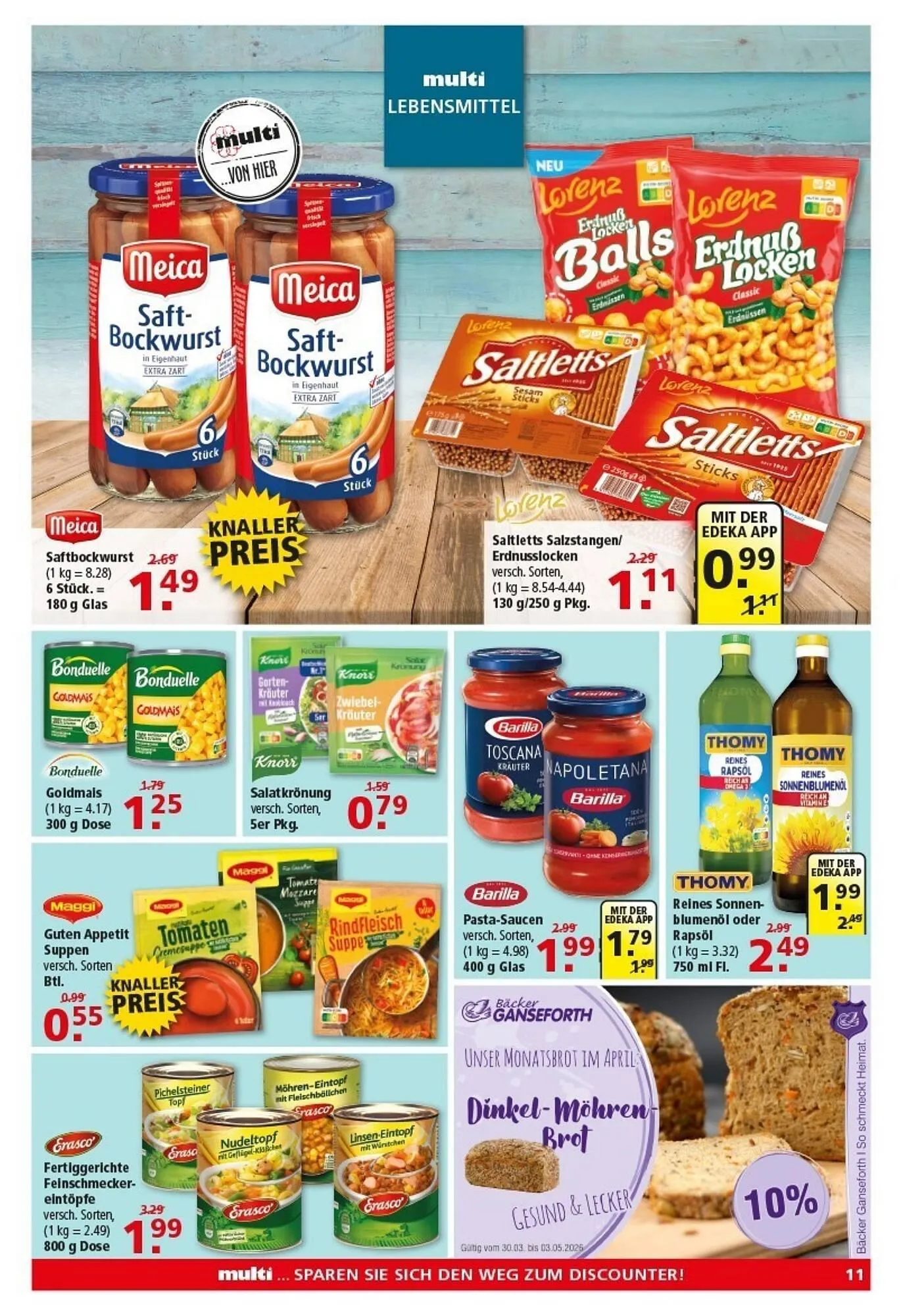 Multi Markt Prospekt von 6. April bis 11. April 2026 - Prospekt seite 11