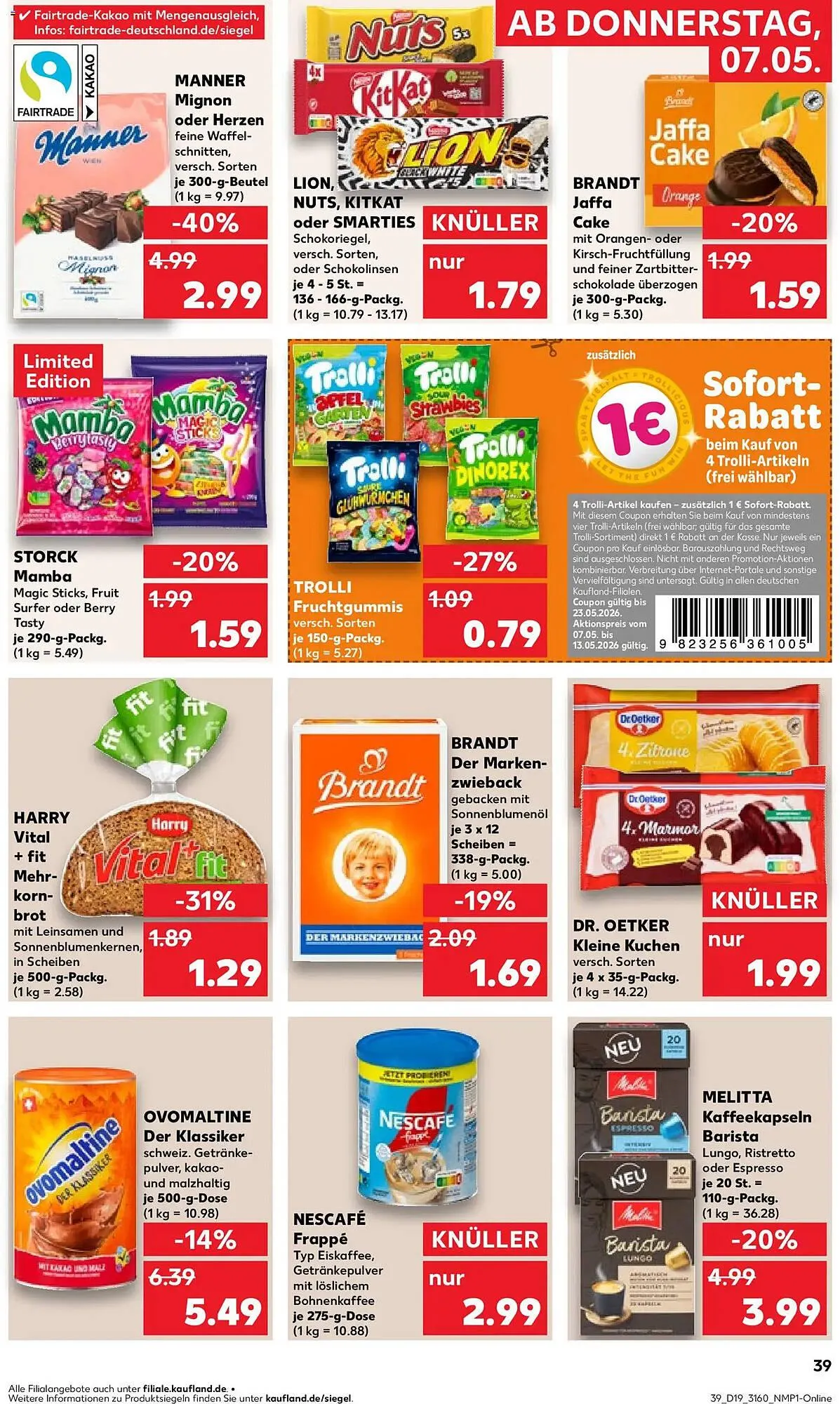 Kaufland Prospekt von 7. Mai bis 13. Mai 2026 - Prospekt seite 39