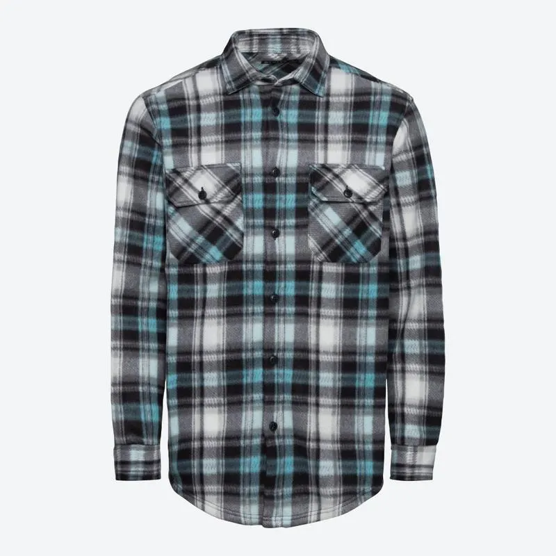 Herren-Polarfleece-Hemd in legerem Style