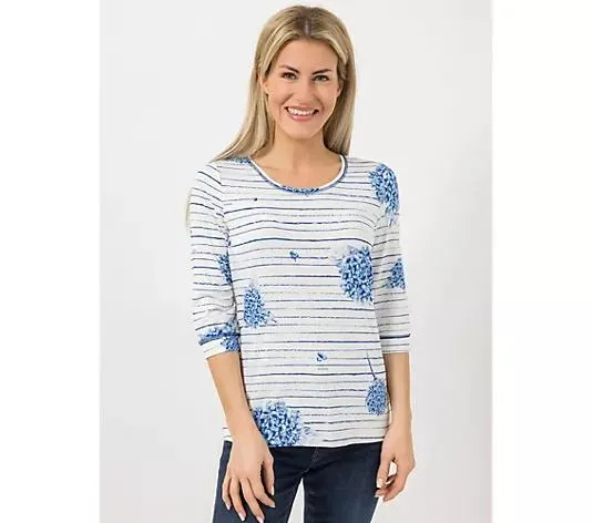 DAWID by Dawid Tomaszewski Shirt, 3/4-Arm Allover-Print figurumspielend