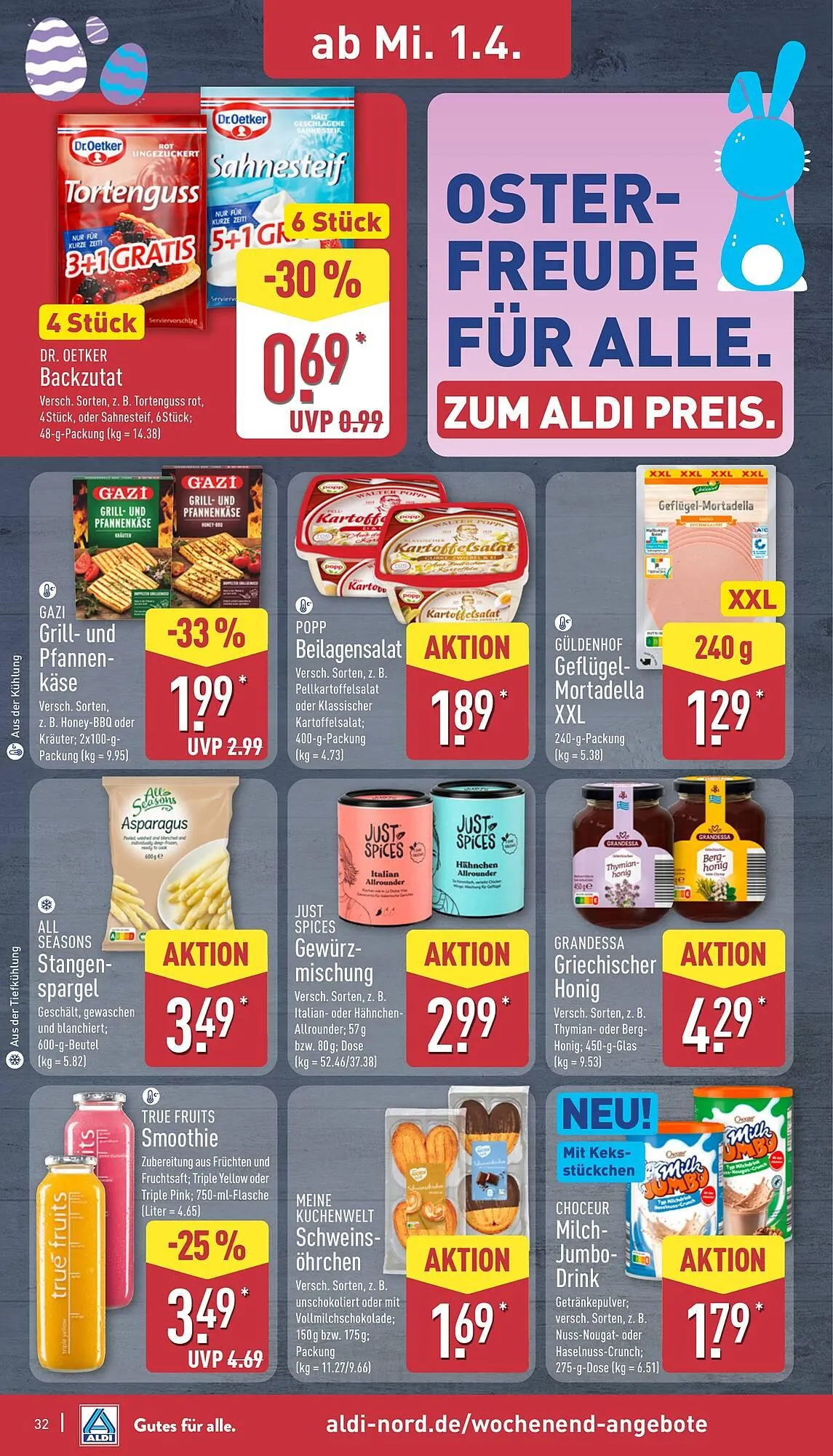 Aldi Nord Prospekt von 30. März bis 4. April 2026 - Prospekt seite 33