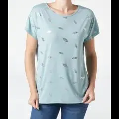 T-Shirt mit Federn