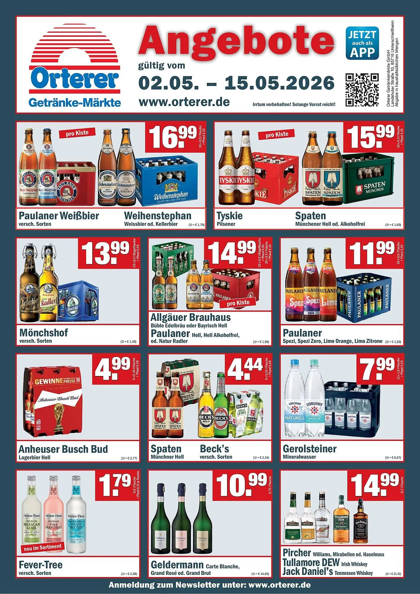 Sobi Getränkemarkt Prospekt von 1. Mai bis 15. Mai 2026 - Prospekt seite 1
