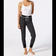 Gestreifte Pyjamahose Janina, elastischer Bund