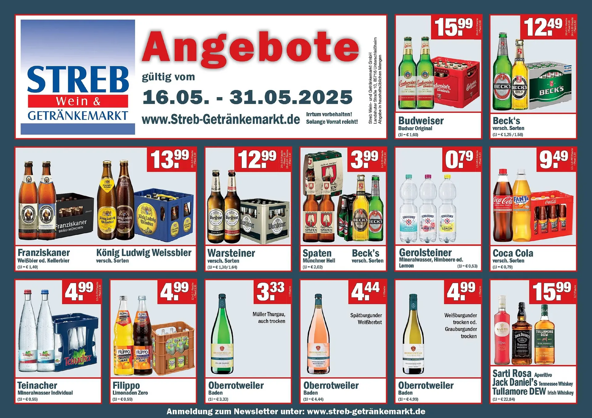 Streb Getränkemarkt Prospekt - 1